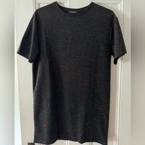 zara sparkly multicolor knit shirt dress